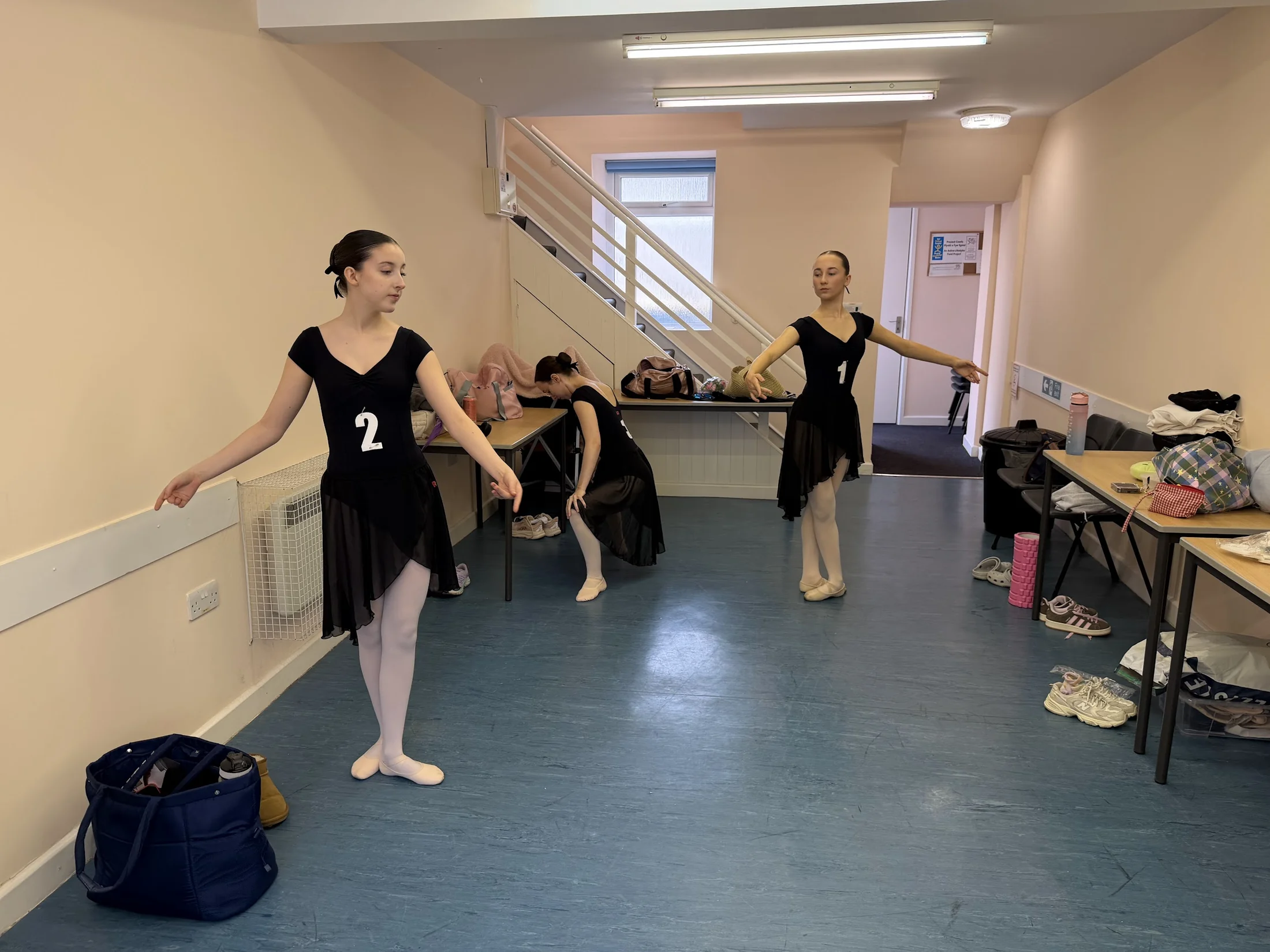Practice and preparation in the ballet studio