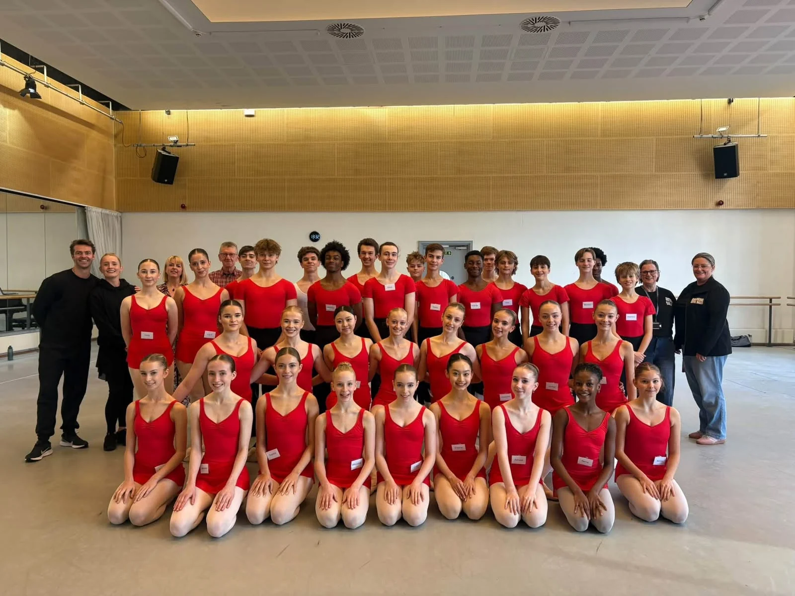 Our talented dancers together in the studio