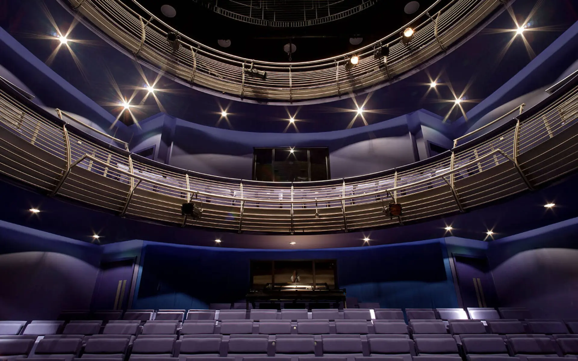 Richard Burton Theatre auditorium and gallery balconies
